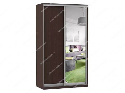 Шкаф купе Модерн 1190х600 2-х дверный зеркало венге