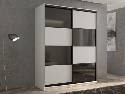 Шкаф-купе Кааппи 13 Белый Бриллиант 140х45х230 см