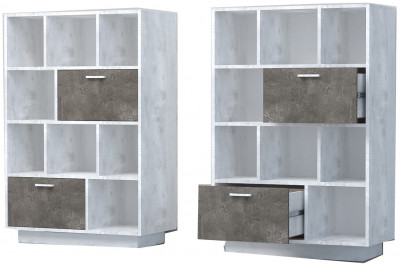 Эго Комод К-1 ПД (Камень Темный/Бетон Светлый)