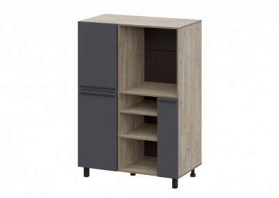 КГ Этна Пенал 10Ш1 Дуб Эндгрейн;Софт графит