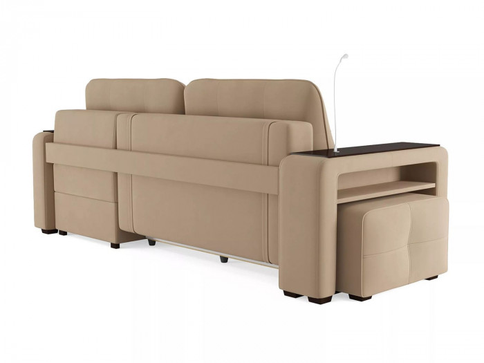 Диван угловой Smart 4 Б4-2Т-1Пф-Б3 Велюр Velutto 05