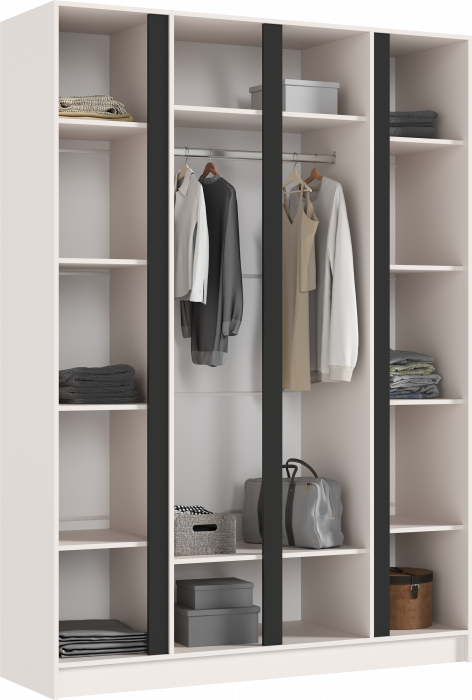 Келвин Шкаф 4-х створчатый (1600) (Кашемир, Кашемир)