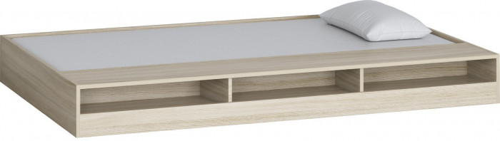 Двухъярусная кровать Гранада 1КВ (Дуб Сонома, Черный)