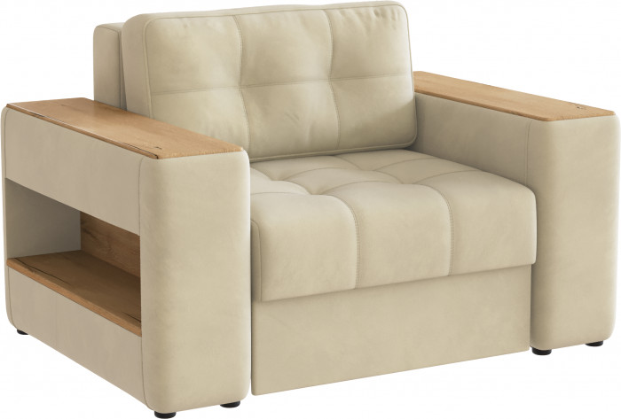 Кресло-кровать "Доро", Бежевый/МДФ дуб канадский