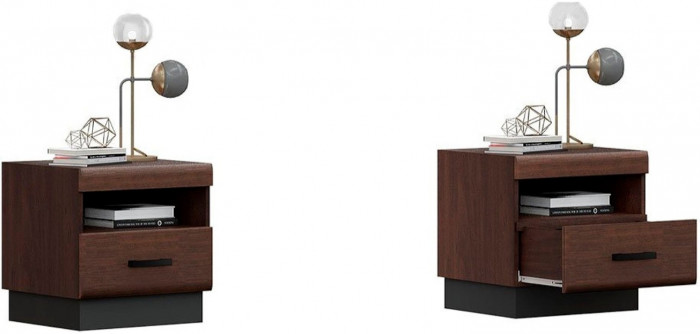 Модульная спальня Магнолия (Белый глянец / Черный глянец)