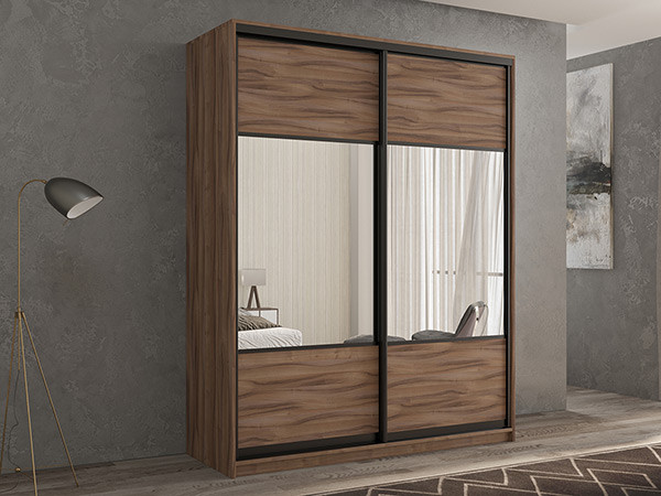 Шкаф-купе Кааппи 6 Орех Тьеполло 140х45х230 см