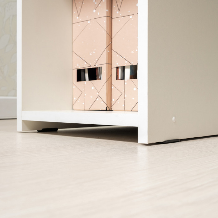 Стол компьютерный Комфорт 12.77F, цвет белый шагрень, ШхГхВ 100х49,8х147 см., универсальная сборка