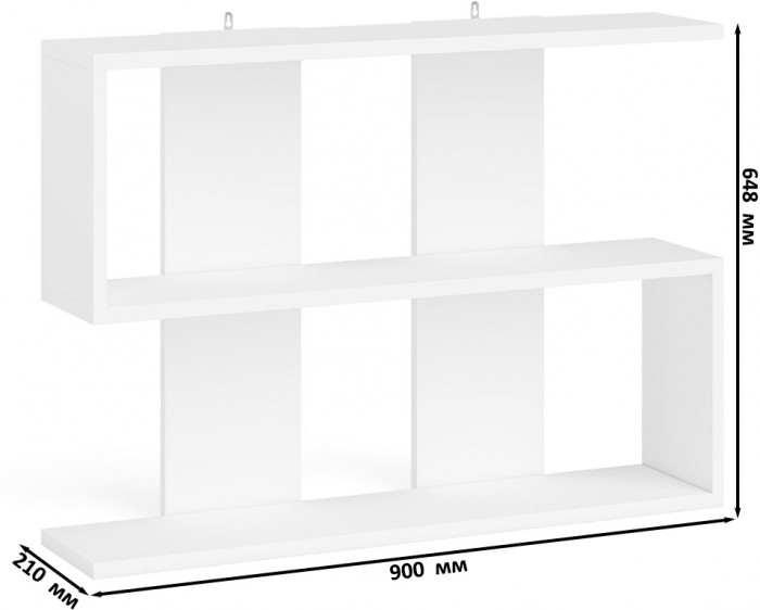 Мори Стол компьютерный МС-1 левый + Комод МК700.5 + Полка 900, цвет белый, ШхГхВ 160,4х50х209,6 см., НЕ универсальная сборка