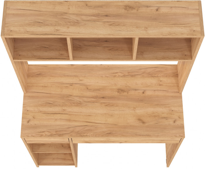 Стол компьютерный Комфорт 12.77F, цвет дуб крафт золотой, ШхГхВ 100х49,8х147 см., универсальная сборка