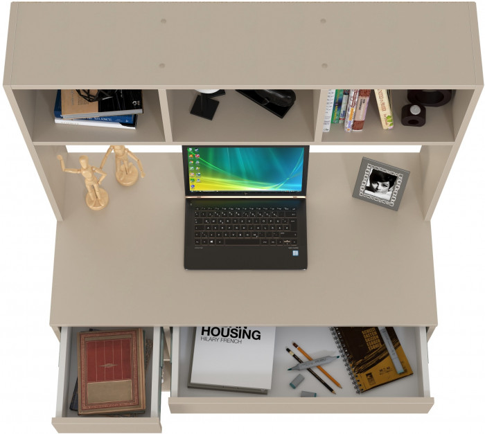 Стол компьютерный Комфорт 12.77F, цвет сатин, ШхГхВ 100х49,8х147 см., универсальная сборка