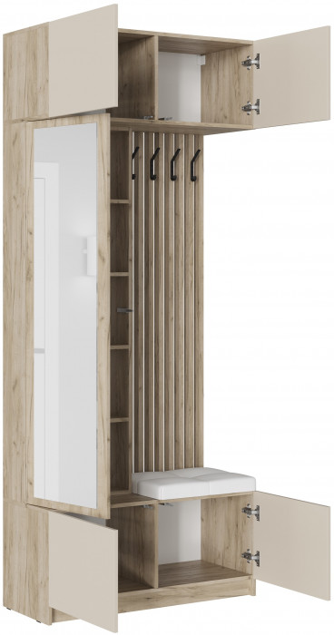 Прихожая Бостон ЛДСП, крафт серый/кашемир