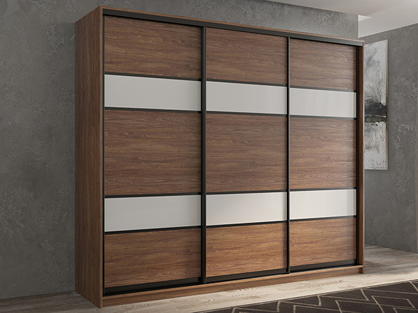 Шкаф-купе Кааппи 8 Морское Дерево Винтаж 210х45х230 см