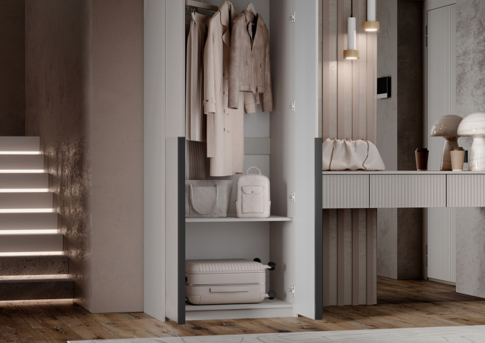 Тумба косметическая со шкафом 2х-ств Марвэл, Кашемир