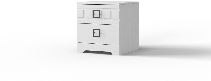 Модульная спальня "Римини" - Белый текстурный/Дуб полярный