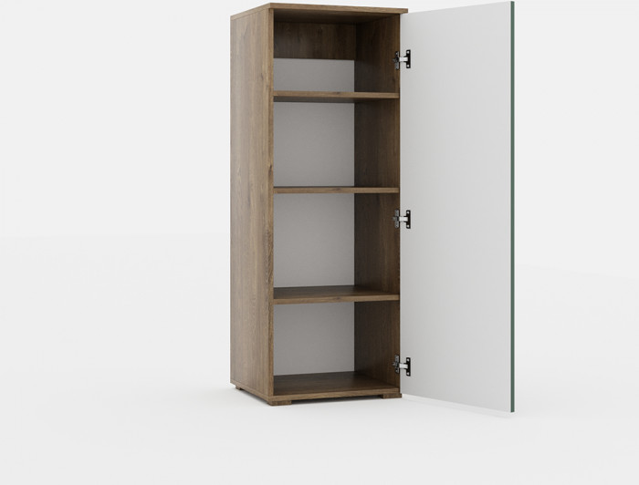 Модульная гостиная "Монреаль" - Белый текстурный/Ясень белый