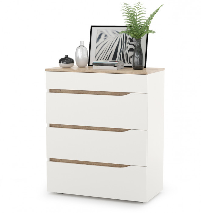 Муссон Кровать 11.28 + под. ортопед + 16.03 + 13.97 + Зеркало СВК + Тумба ТВ 13.276, белый/чёрный/дуб эндгрейн элегантный/кожзам белый, 1600х2000, б/м