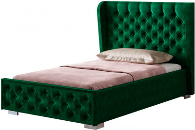 Кровать "Франческа" КР-06 1,2м под подъемный механизм изумруд
