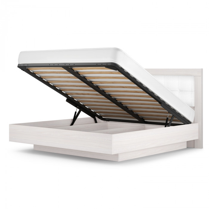 Кровать-5 с подъемным основанием 1400 экокожа Парма Нео