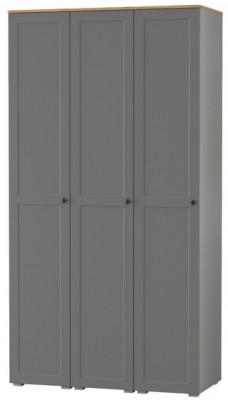 Остин 13.225 Шкаф-пенал 3 шт., цвет серый графит/дуб крафт золотой, ШхГхВ 120х54,3х229,6 см., универсальная сборка